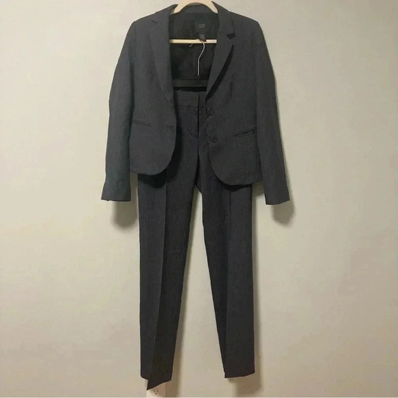 J. Crew 1035 120´s wool two piece suit two  button jacket and pants pinstripe - Picture 2 of 10